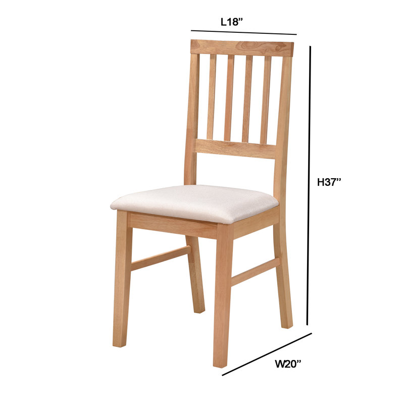 Chaise d'appoint en tissu, Chêne naturel