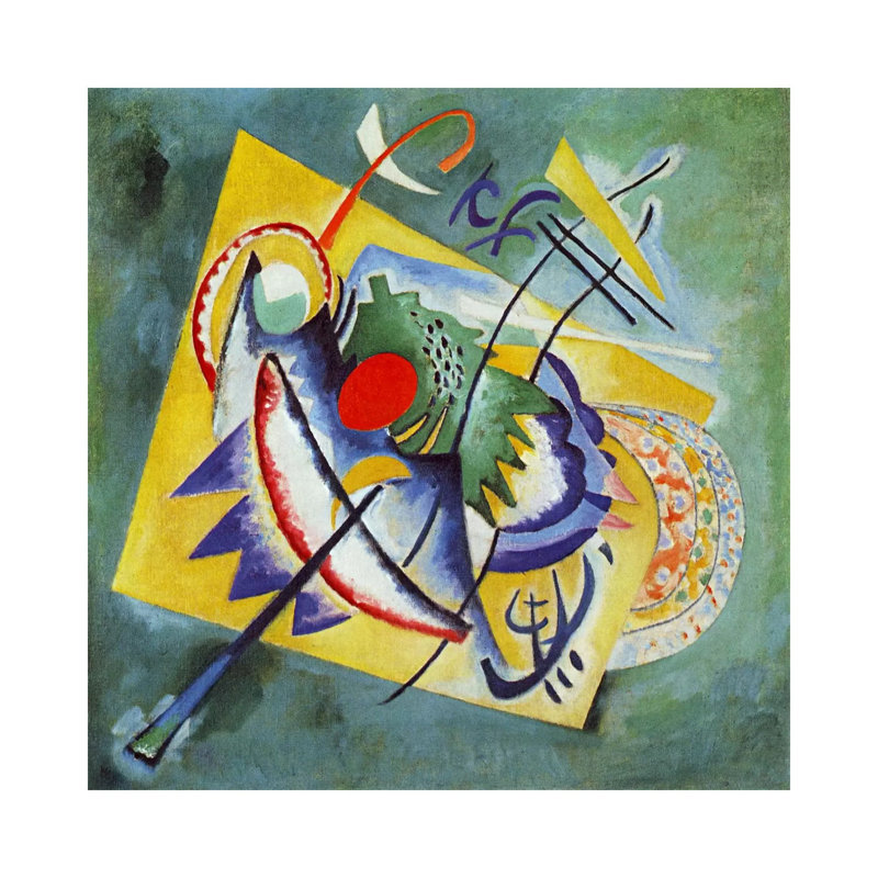 Red Oval by Wassily Kandinsky - Wrapped Canvas Painting, 30.48 cm H x 30.48 cm W