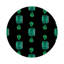 Gem Emeralds Vegan Leather Round Coasters-1313626643