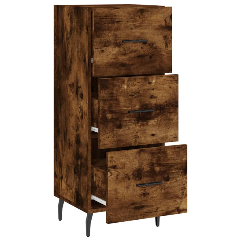 Muhtasim 3 - Drawer Standard Accent Chest, Smoked/Oak