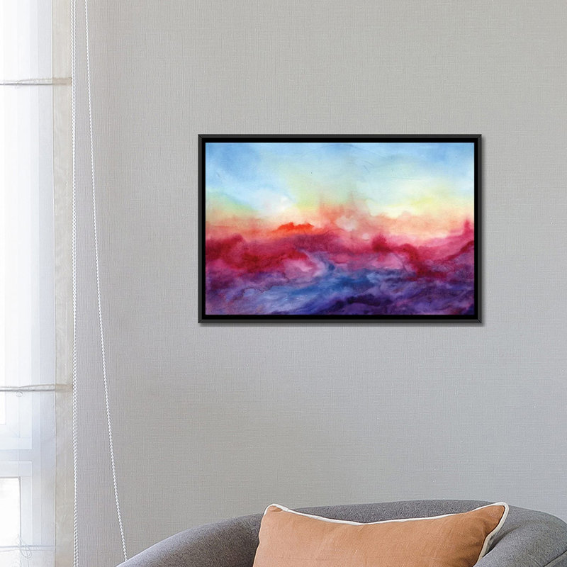 « arpeggi », reproduction sur toile, H 12 po x l 18 po x P 1,5 po, Toile tendue, Pas de tapis