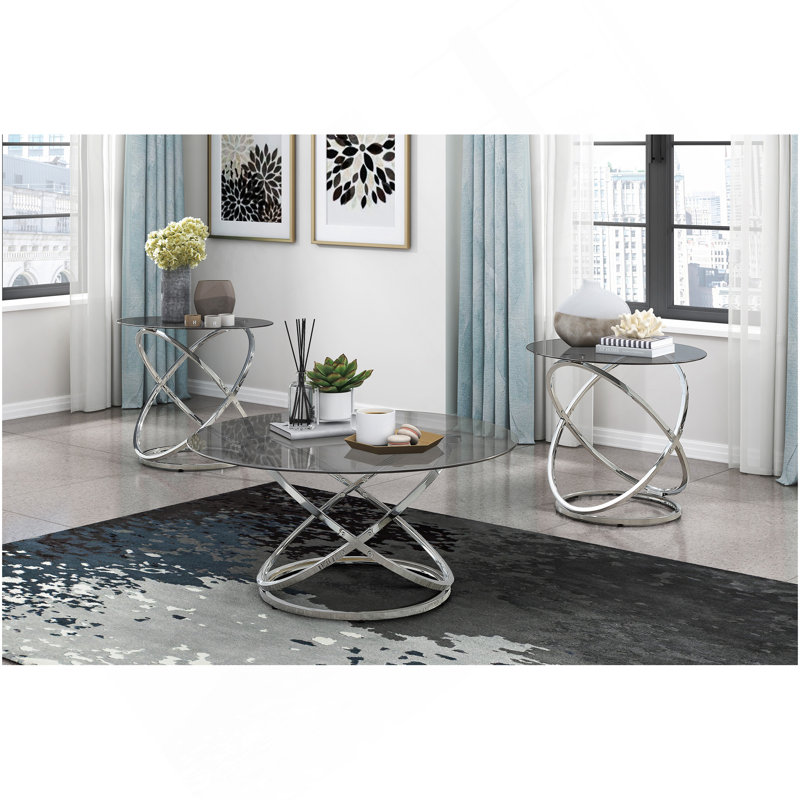 Ensemble de tables d'appoint 3 pièces Modern Luxury