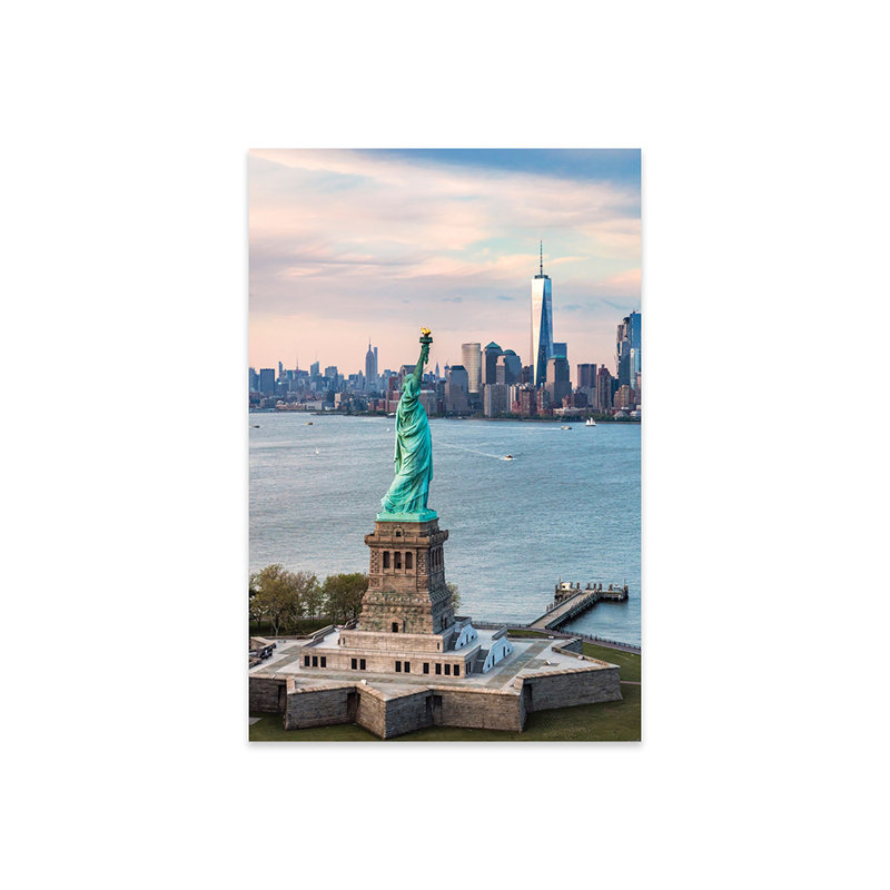 Statue de la Liberté, New York City, New York, États-Unis, impression sur verre acrylique