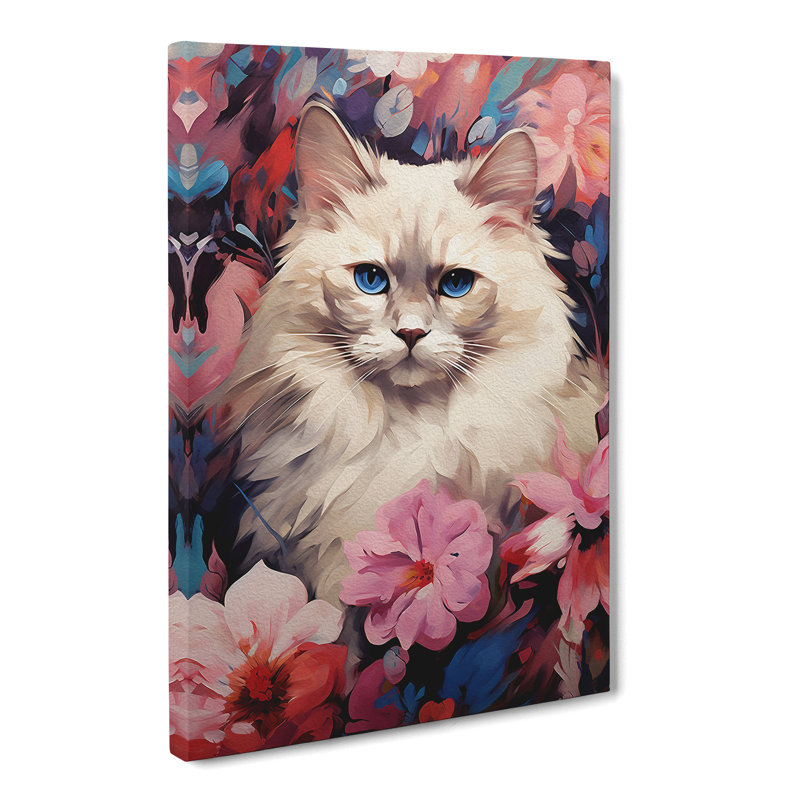 Ragdoll Cat Modern No.3 - Wrapped Canvas, 76cm H x 50cm W x 3cm D