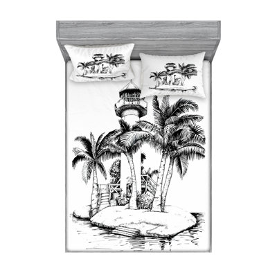 Microfiber Toile Sheet Set