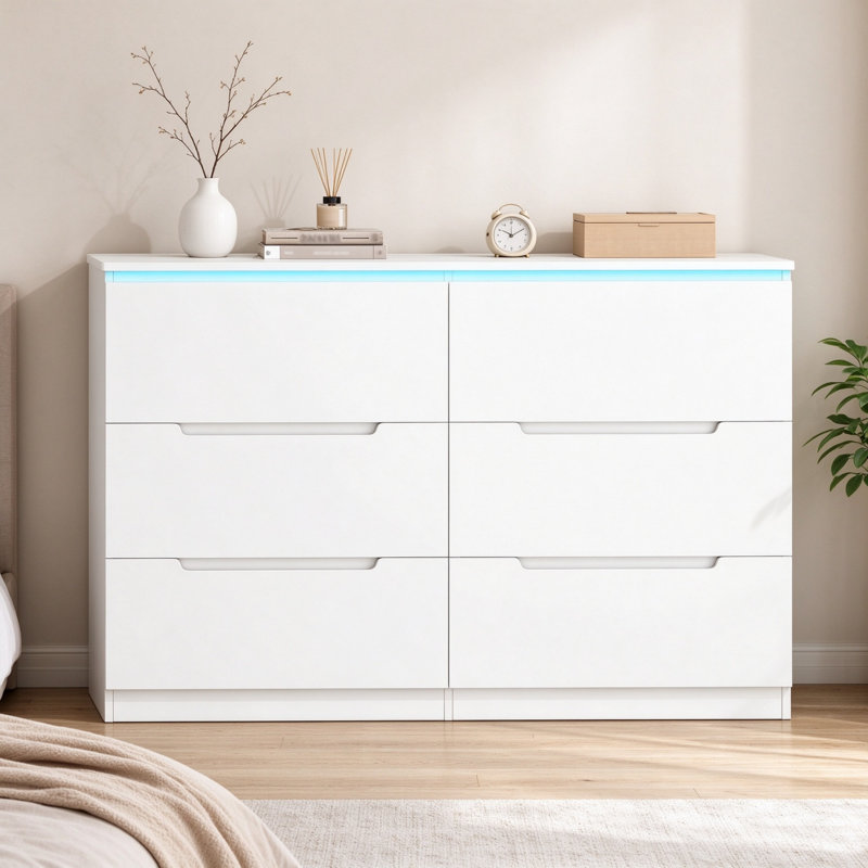 120 cm W Chest of 6 Drawers
