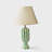 Handcrafted Eterna Bone Inlay Green Decorative Lamp Base