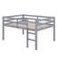 Lit mezzanine compact pleine grandeur avec marches-229652426