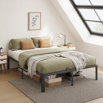  14‘’ Heavy Duty Metal Bed Frame,No Box Spring Needed,Easy Assembly