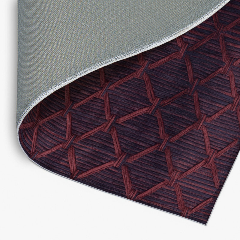 Trellis Red Indoor and Outdoor Area Rug, Rectangle 2' x 3'