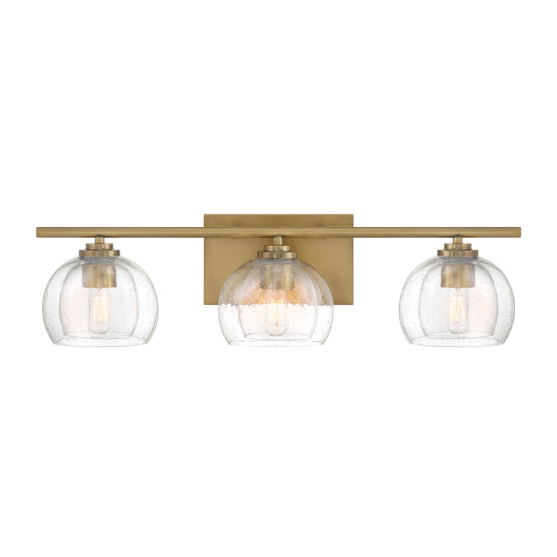 Coiffeuse Glint, H 6,75 po x l 24 po x P 5,75 po, Trois lumières, 180 W