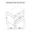3-Drawer Nightstand With Felt Lined Top Drawer