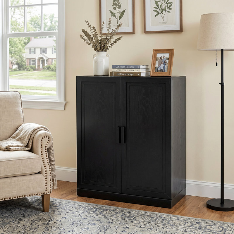Armoire de rangement Gershwin, H 41 po x l 31 po x P 16 po, Noir