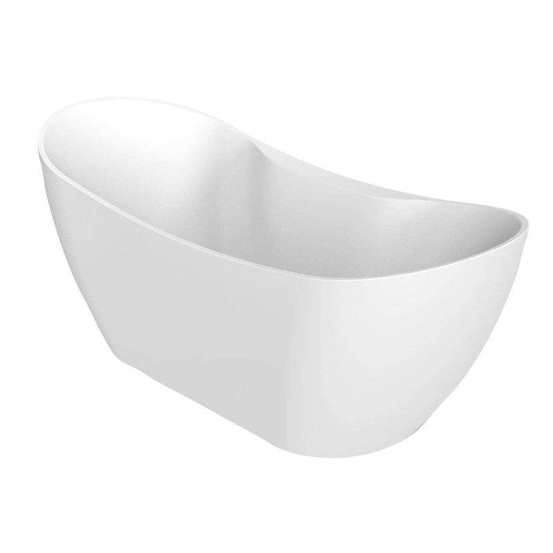67'' x 28.38'' Freestanding Soaking Acrylic Bathtub, Chrome
