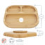 Tiny Dining - Divided Bamboo Suction Plate-121835435