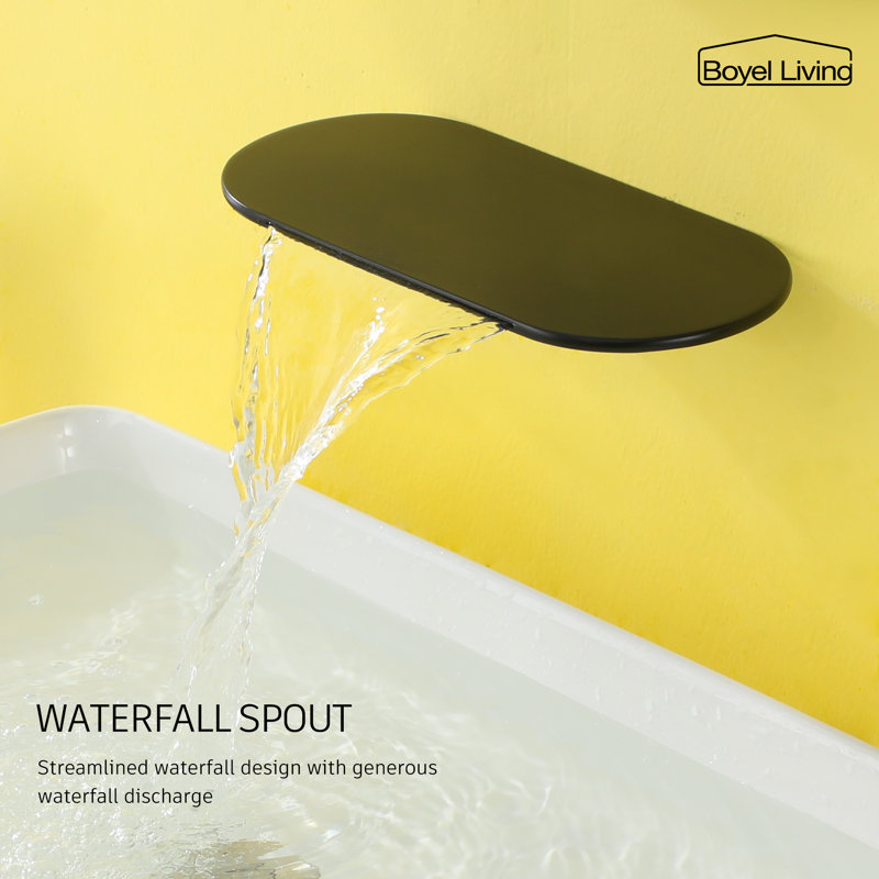 Wall Mounted Optional Single-handle Bathroom Faucet, Black