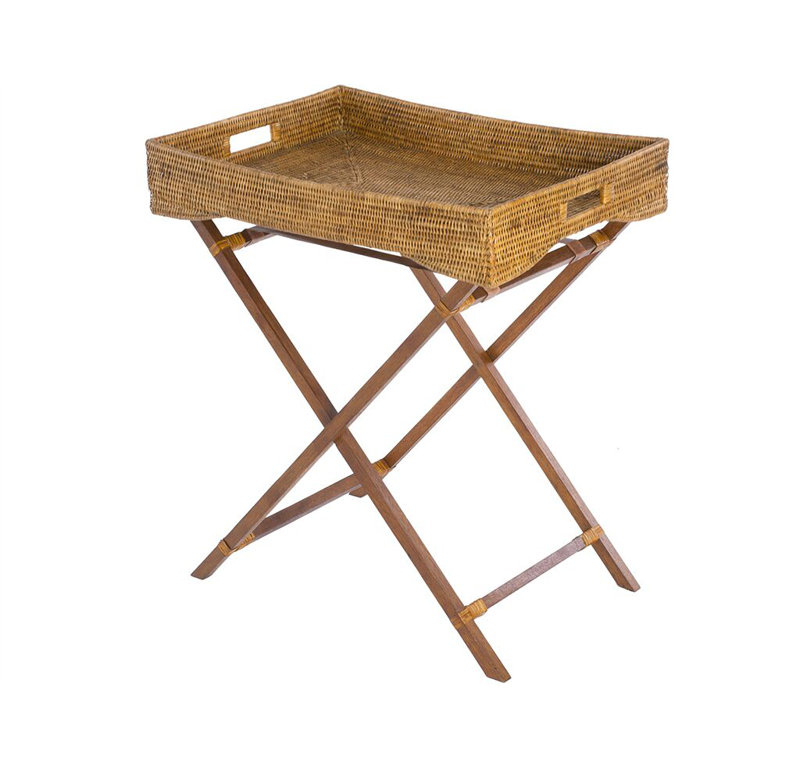 Everard Butler Table, Honey Brown
