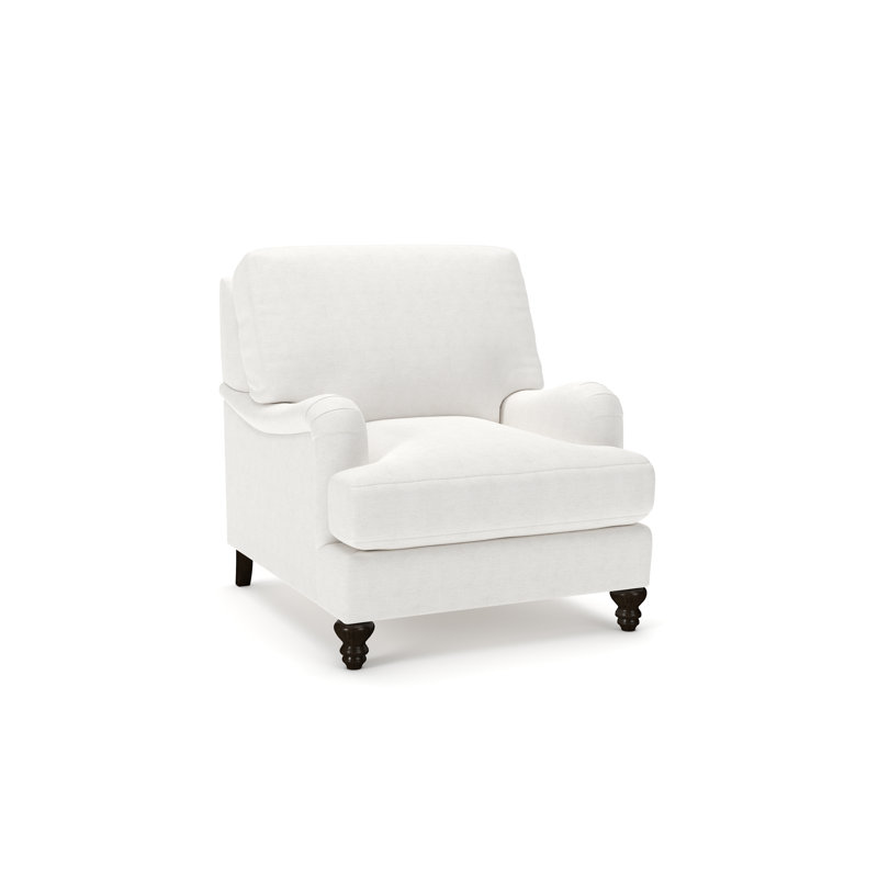 Walters Upholstered Armchair, Nomad Snow Crypton® Chenille