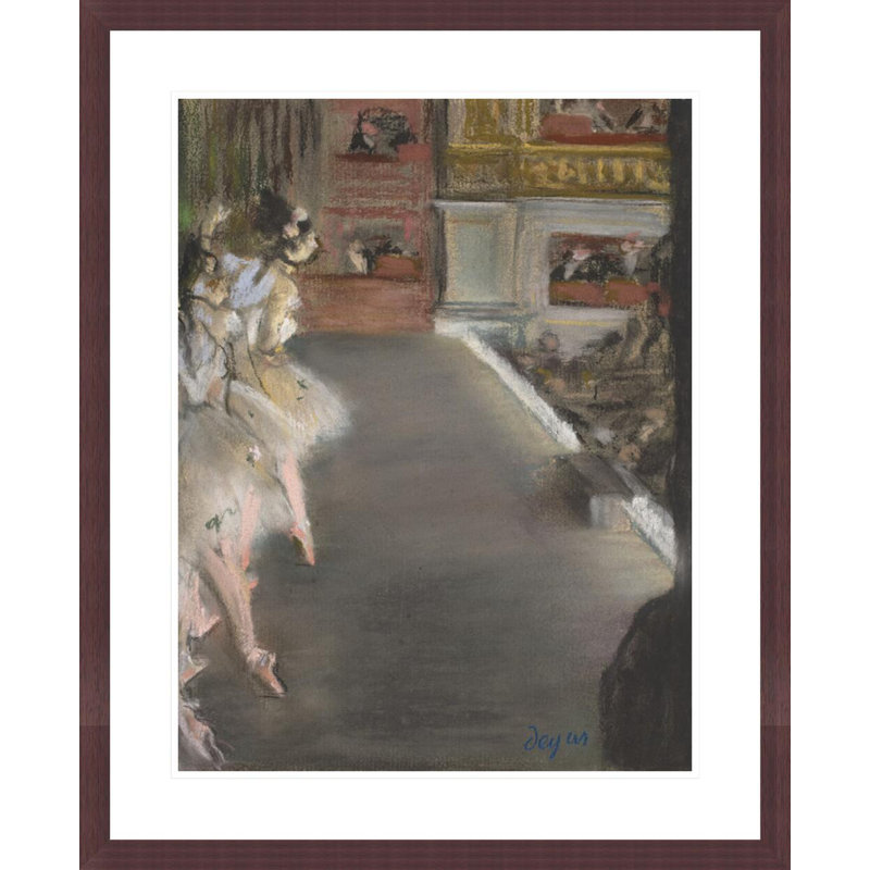 «Dancers at the Old Opera House» par Edgar Degas, impression giclée encadrée, H 28,76 po x l 23,5 po