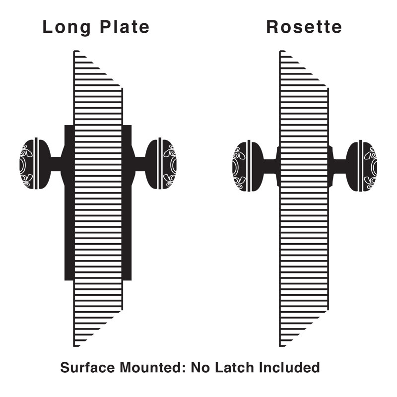 Grandeur Georgetown Rosette Privacy with Coventry Door Knob, Timeless Bronze, 2 3/8"
