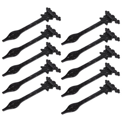 Hammer & Tongs - Ornate T-Hinge - W310mm - Black