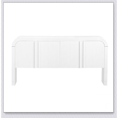 Striped Storage Cabinet with 4 Doors , Adjustable, Suitable for Study,Entrance and Living Room