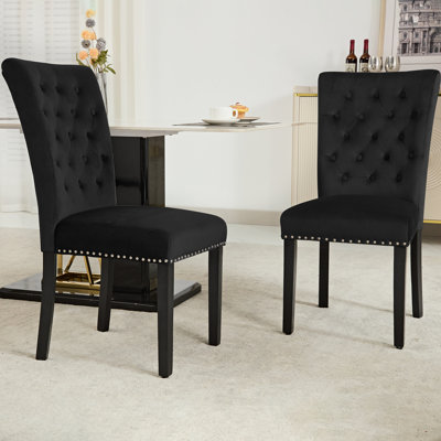 Amdan Tufted Velvet Modern Dining Chair