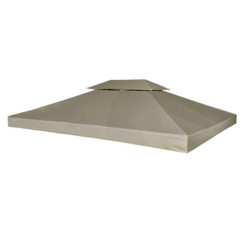 Dakota Fields Plastic Replacement Canopy for Gazebo, Light Brown