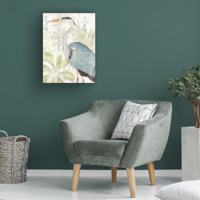 "Tapisserie d'oiseaux d'eau I" sur un cadre