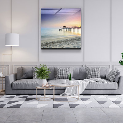 Elegant Decorative Tempered Glass Painting, 40 x 40 Inches | 100% Tempered Glass, Thickness: 0.16 Inches | UV Printing for Vibrant Colors & Durability | Perfect for Home Decor & Art Enthusiasts