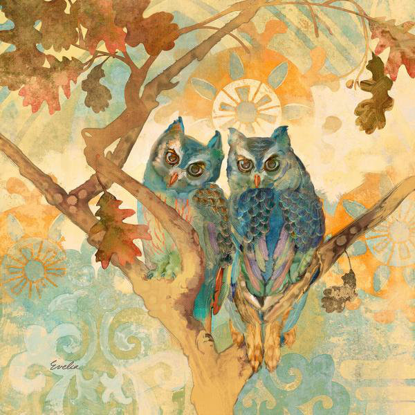 Evelia - Wrapped Canvas Painting, 45cm H x 45cm W