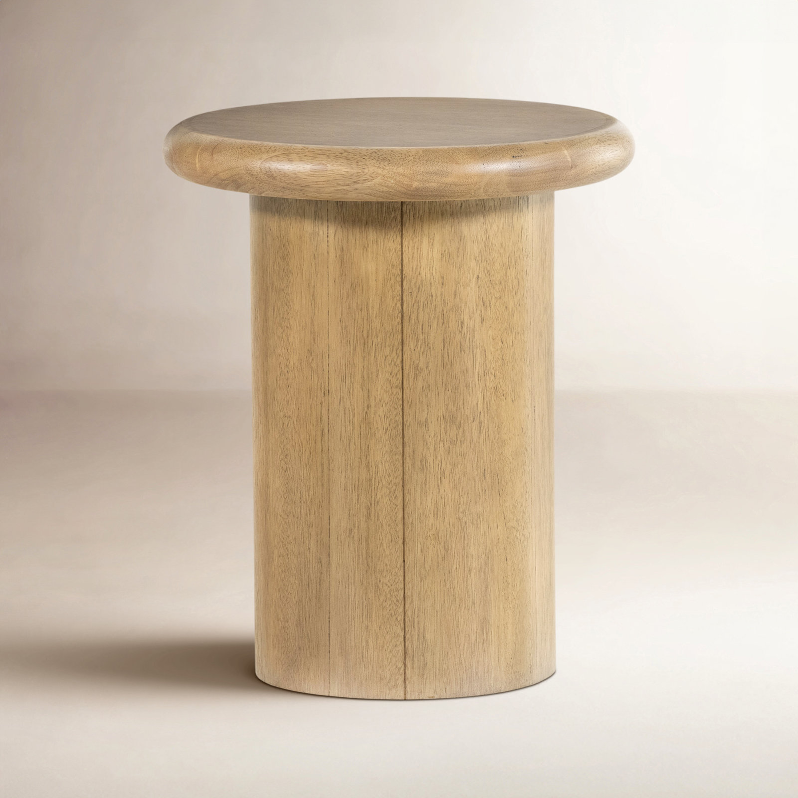Tiare Solid Wood End Table, Burnished Parawood