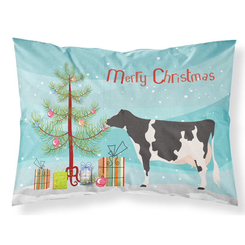Taie d’oreiller de noël vache
