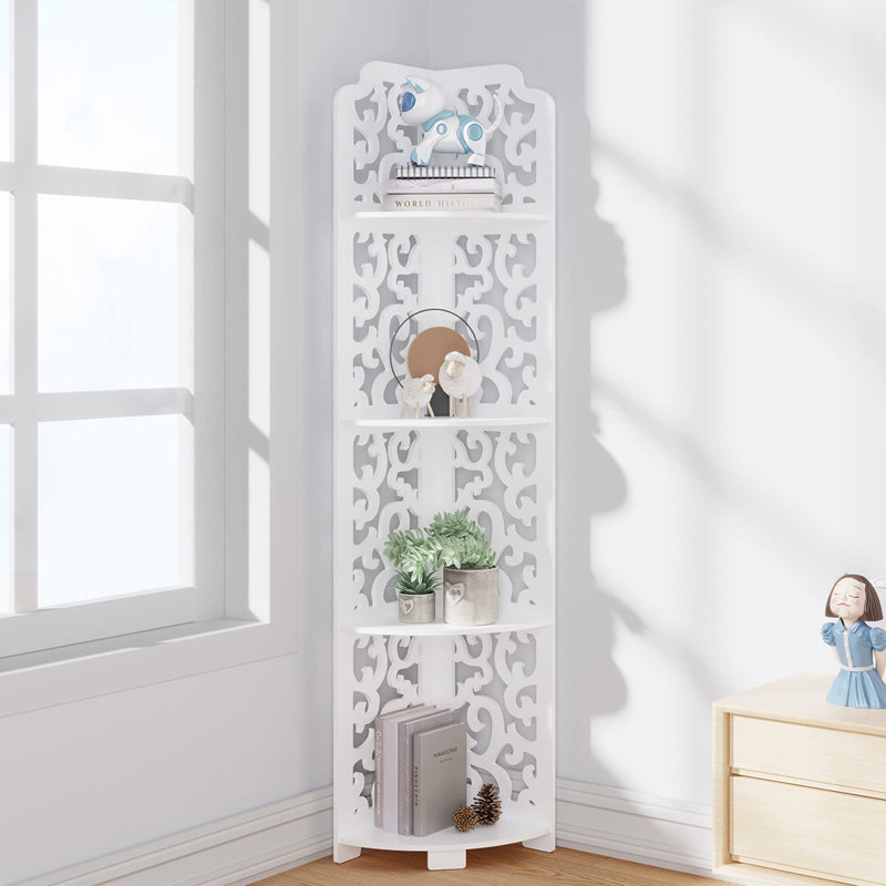 Beyerville 116cm H x 20cm W Corner Bookcase
