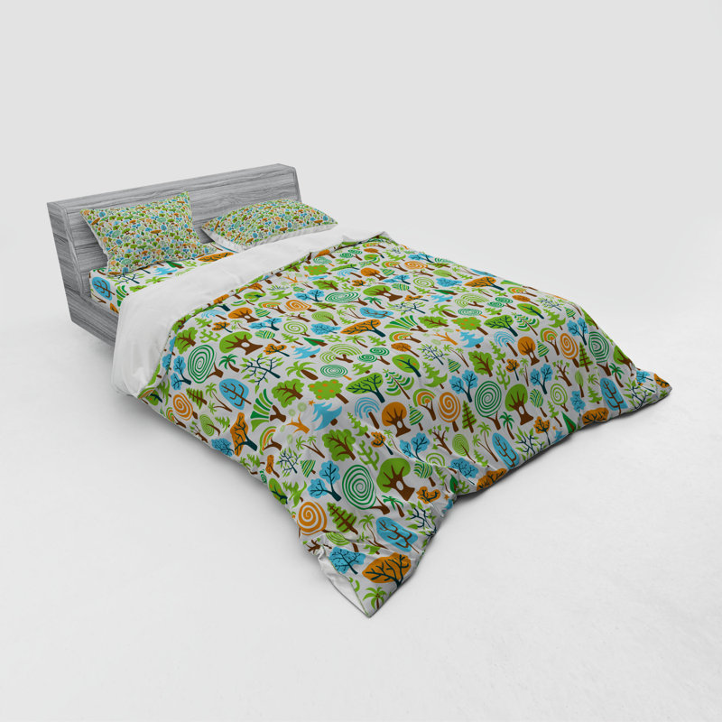 Farmhouse / Country Polyester Duvet Cover, Queen Duvet Cover + 3 Additional Pieces