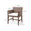 Chaise de patio avec coussin DeMontfort