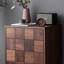 Commode d'appoint en noyer noir tout en bois massif