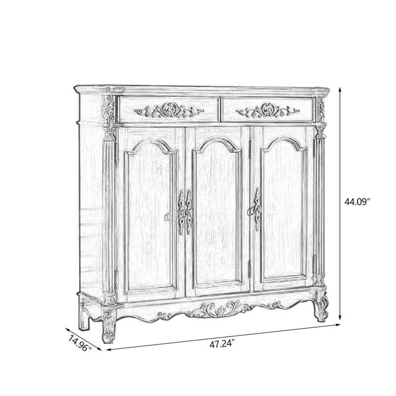 Banc de rangement en bois massif Cherry