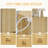 Convenient Cabinet,Fluted Sideboard Buffet Cabinet,With Doors,Adjustable Shelves,Wood Legs-533453791