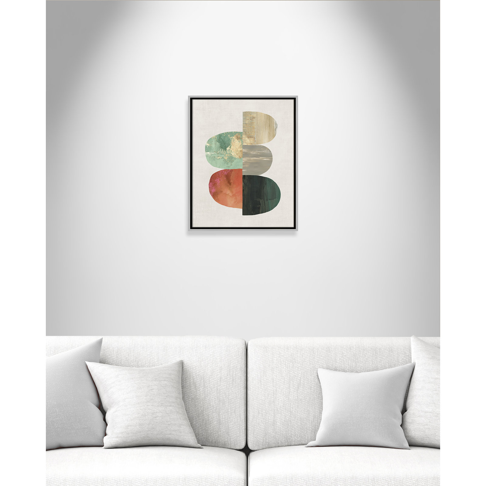 Evolving Energy I - Painting Print, Picture Framed Canvas, 21.5" H x 17.5" W, Espresso