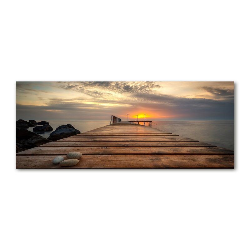 Wooden Pier - Wrapped Canvas Print