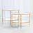 Hexagon Table-Gold Leaf-Tall