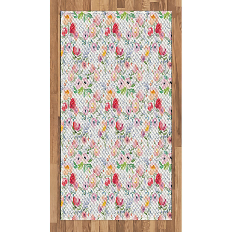 Country High Density Long Fiber Poly Threads Decorative Area Rug Carpet, Rectangle 2'7" x 5'