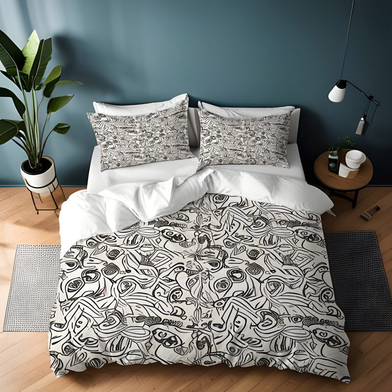 Literie , Housse de couette pour très grand lit et 2 très