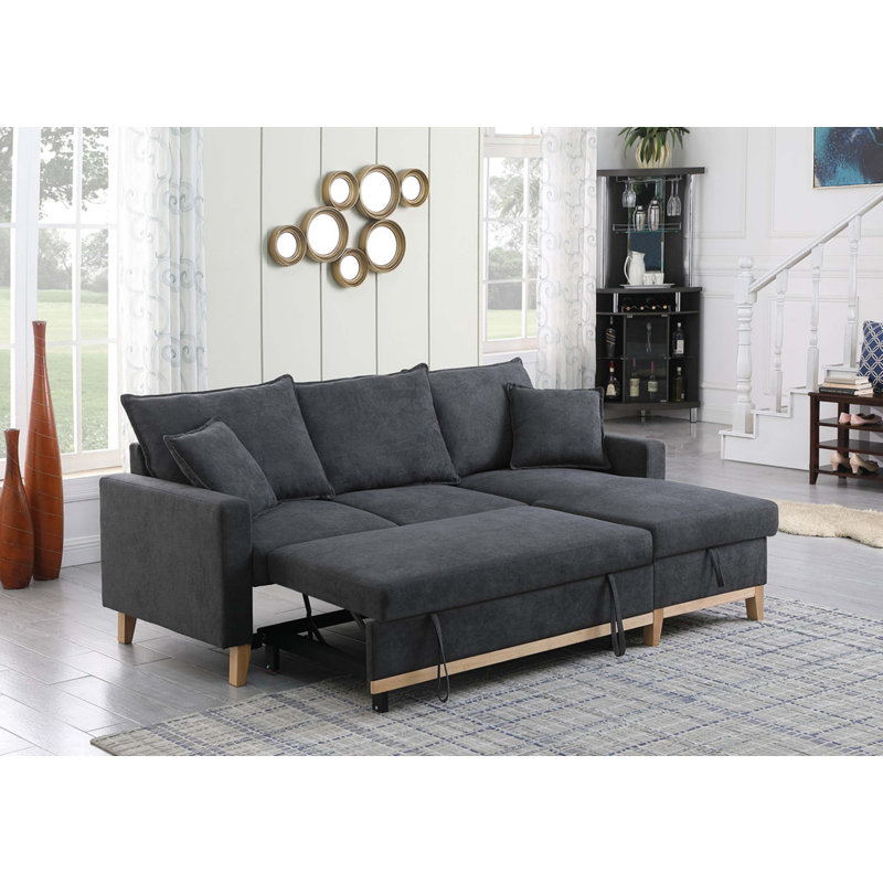 Canapé-lit modulaire réversible tissé avec rangement 84,25 po Colton