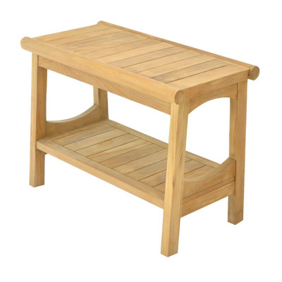 Whittington 24'' W Teak Shower Bench