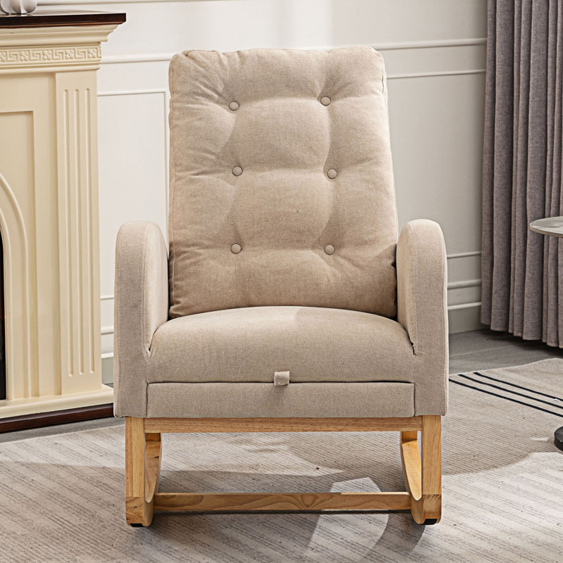 Chaise berçante d'appoint avec repose-pieds