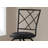 Bar Stool, Set Of 2, Swivel, Bar Height, Black Metal, Leather Look, Contemporary, Modern