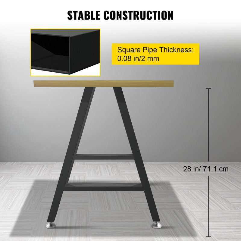 Table Leg, 28" H x 17.7" W x 1.3" D