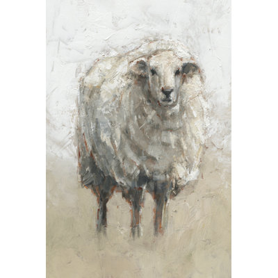 «Fluffy Sheep II» par Ethan Harper - peinture sur toile tendue